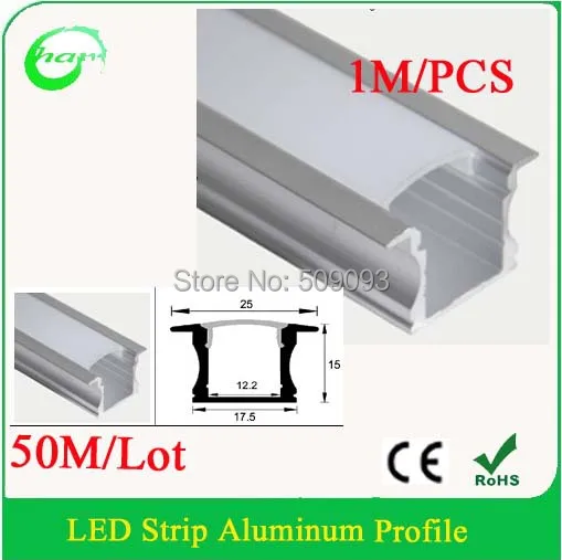 Встраиваемый светодиодный алюминиевый профиль для светодиодной ленты и жесткая