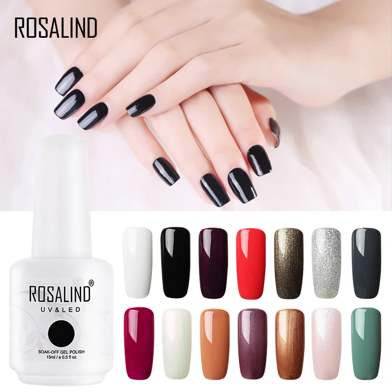 Гель лак для ногтей ROSALIND 15 мл 01 30 набор маникюра Полупостоянный отмачиваемый