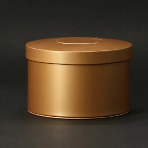 Gold Мини Круглая герметичная жестяная чайная банка портативный чайный пакет Железный контейнер для хранения чайная коробка Домашний Кухонный Контейнер чайные банки - Цвет: Gold