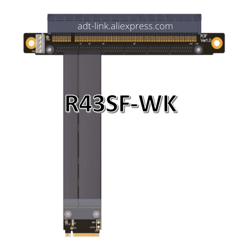 PCI E Райзер gen 3 0 32G/bps M.2 NGFF NVMe до 16X карта PCIe SATA к 4 контактному кабелю питания для