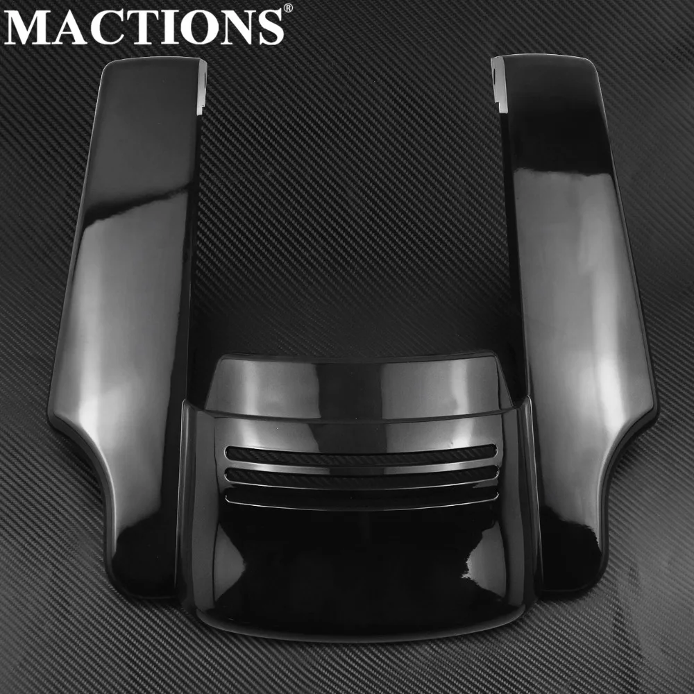 Мотоцикл яркий черный растягивается заднее крыло расширение для Harley Touring Street Glide
