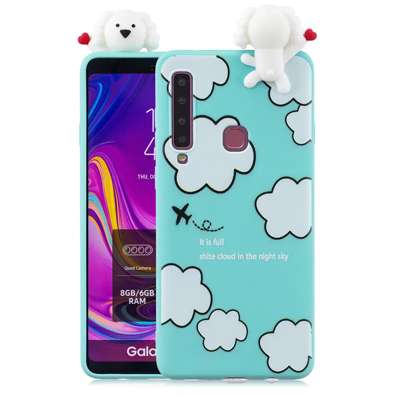 Silicone Case sFor Samsung Galaxy A7 2018 Cover For Fundas A6 Plus A9 A920 A750 3D Unicorn Panda Soft Phone |