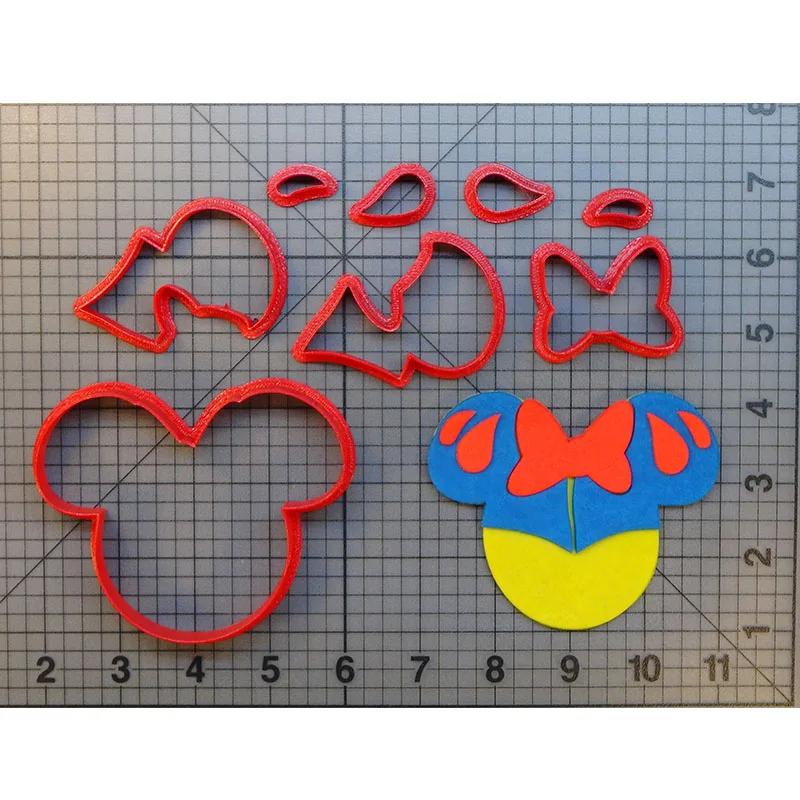 Мышь Дизайн печенья резак набор на заказ 3D печатных помадка нож для кексов