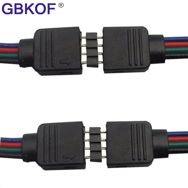 20 шт./лот 4 pin иглы 4pin RGB &quotмама&quot/&quotпапа&quot Тип Двойной для 3528 5050 цветных (RGB)