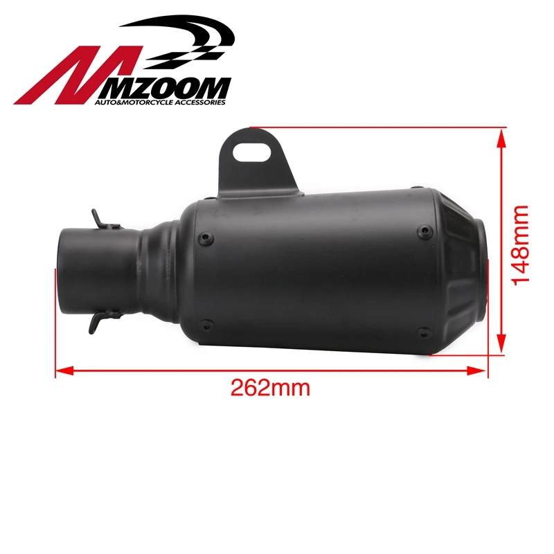 Mzoom Titanium Нержавеющая сталь 51 мм мотоциклетные слипоны GP выхлопной трубы Системы