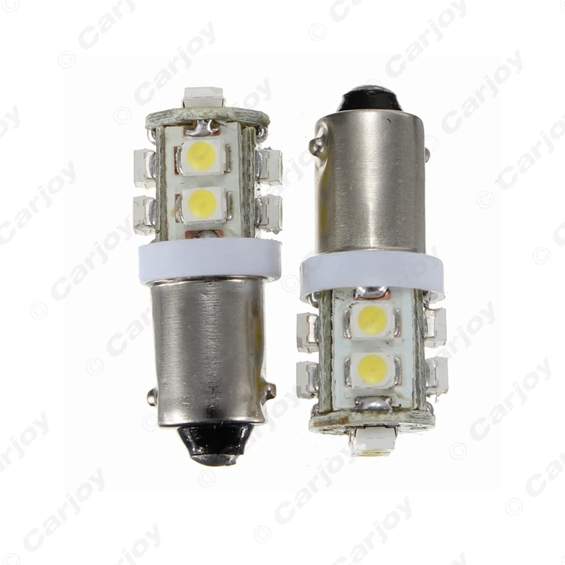 LEEWA 5 шт. BA9S T4W W5W 1210/3528 10SMD интерьерная автомобильная светодиодная лампа номерного