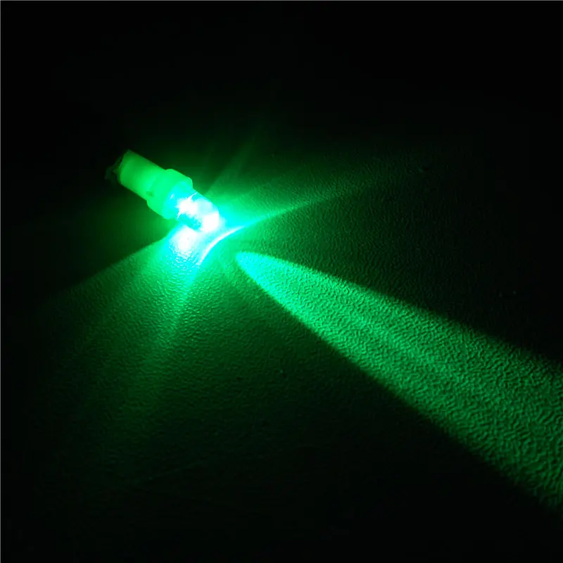 Светодиодная лампа для автомобиля 24 В 5 мм W1.2W W2.3W W2X2.6d|t5 green led|light for carcar light |