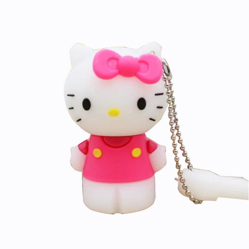 JASTER hello kitty Usb флеш-накопитель 64 ГБ флеш-накопитель 32 Гб Флешка 4 ГБ 8 ГБ 16 ГБ 32 ГБ 64 ГБ U Диск флеш-карта kitty карта памяти подарок - Цвет: Pink