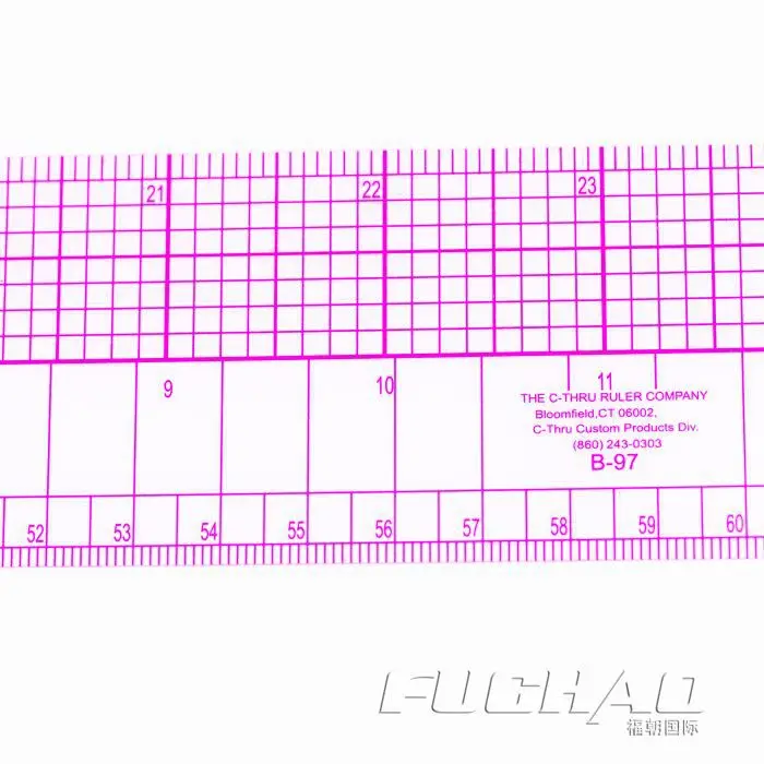 Пластиковая изогнутая линейка специальная одежды B 97 60 см используемая для