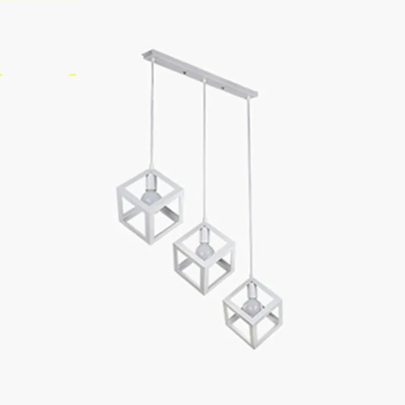 Винтажная люстра геометрической формы Lustre DIY E27 регулируемое освещение гостиной