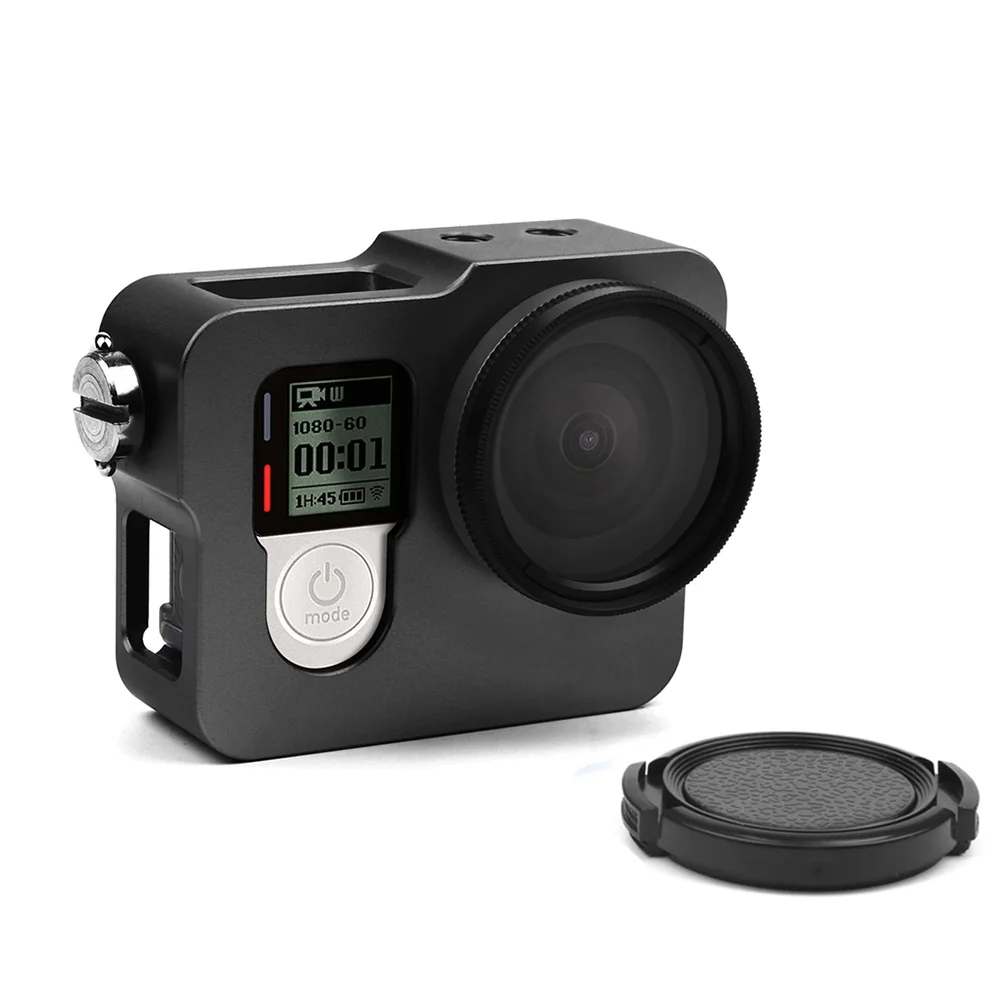 Алюминиевый металлический каркас Корпус корпус клетка для GoPro Hero 4 серебряный