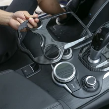 Автомобильные аксессуары для Alfa Romeo Giulia Stelvio 2017 2018 1 шт. углеродное