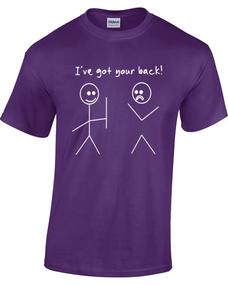 Я получил вашу спину футболка Stickman Stickmen смешные мужские geek nerd компьютерные новые