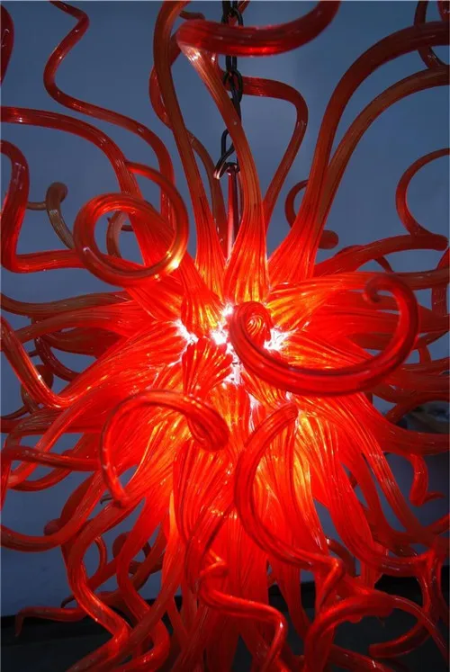 Free Shipping Red Murano Glass Wedding Decoration Chain Chandelier | Лампы и освещение