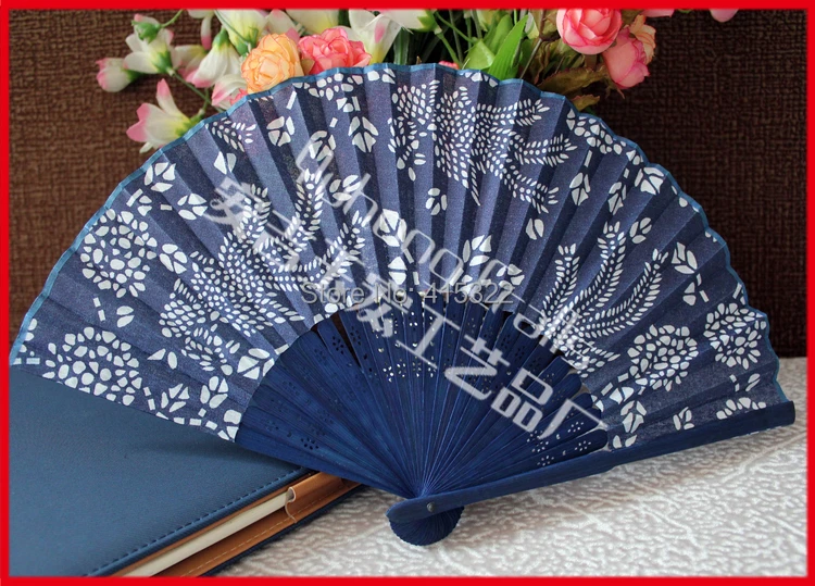 150pcs/lot free shipping assorted flower designs traditional Chinese style wedding hand fan for bride | Дом и сад