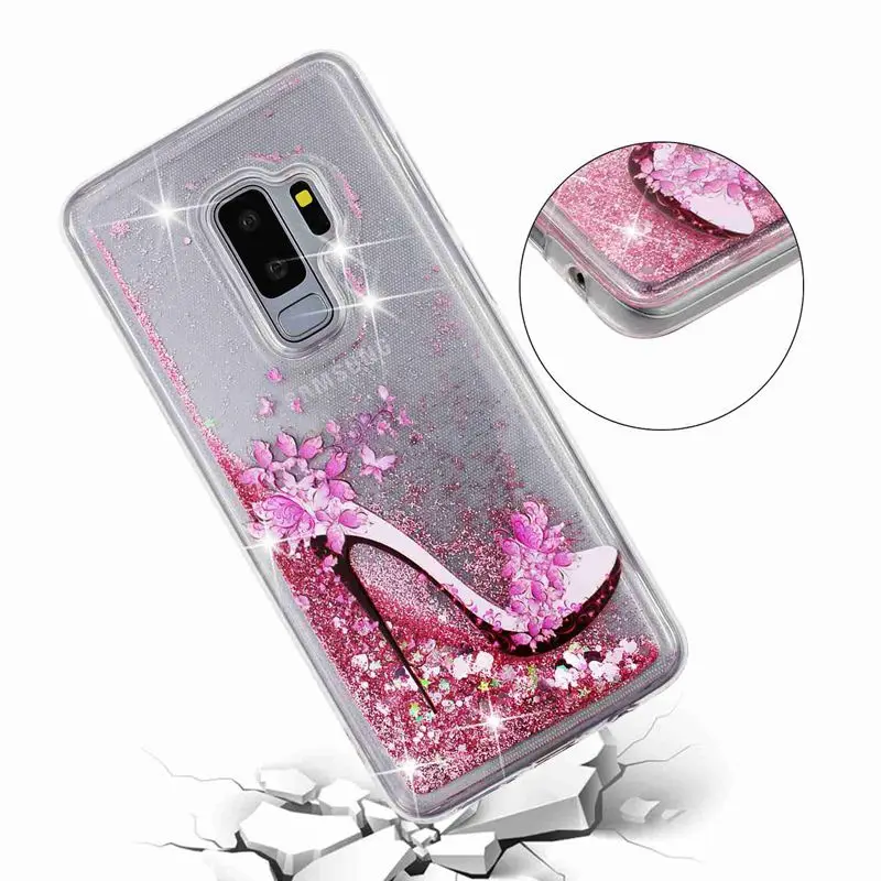 Чехол для телефона Samsung Galaxy S6 S7 край S8 S9 плюс S10e S10 защитной оболочки Блестящий