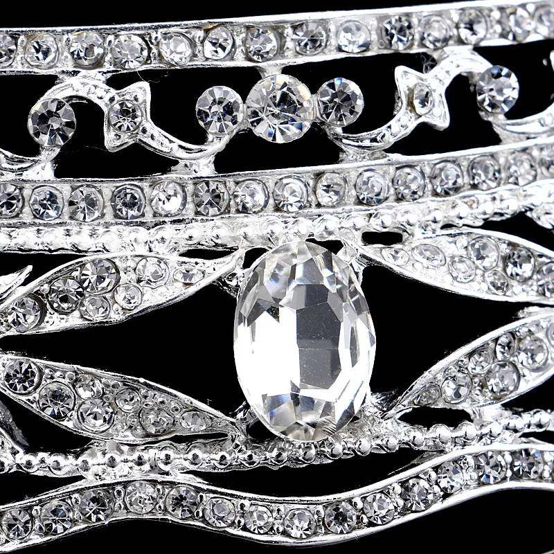 Женский обруч для волос с кристаллами позолоченная свадебная тиара свадебный