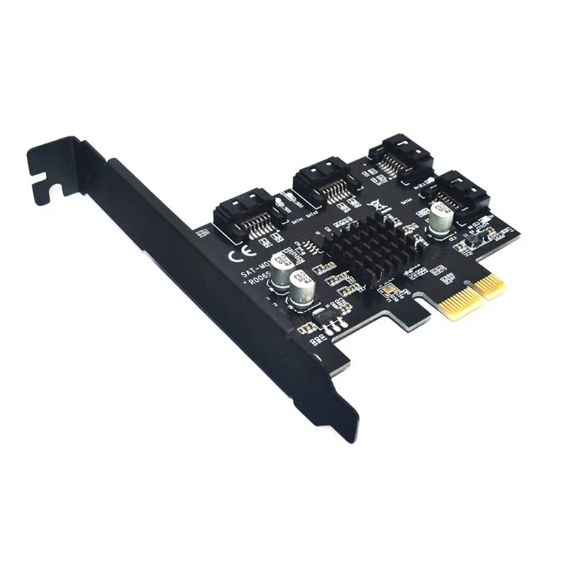 Плата расширения PCI-E для контроллера sata3.0 4 порта 6G плата IPFS жесткий диск mining card