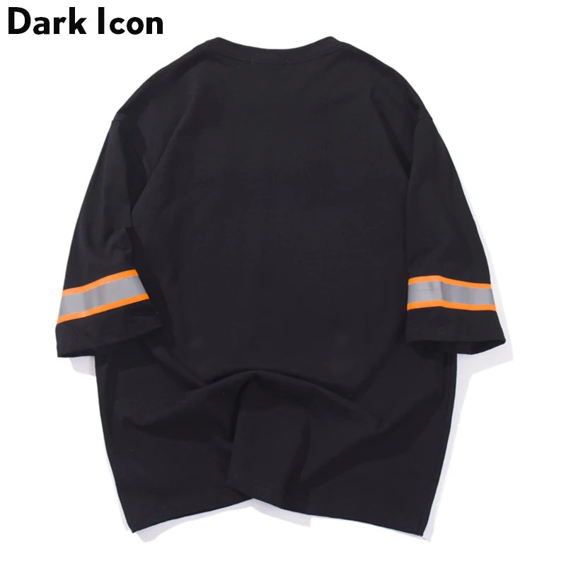 Dark Icon Fire Man 3M Reflection негабаритная Мужская футболка 2019 летние свободные футболки с
