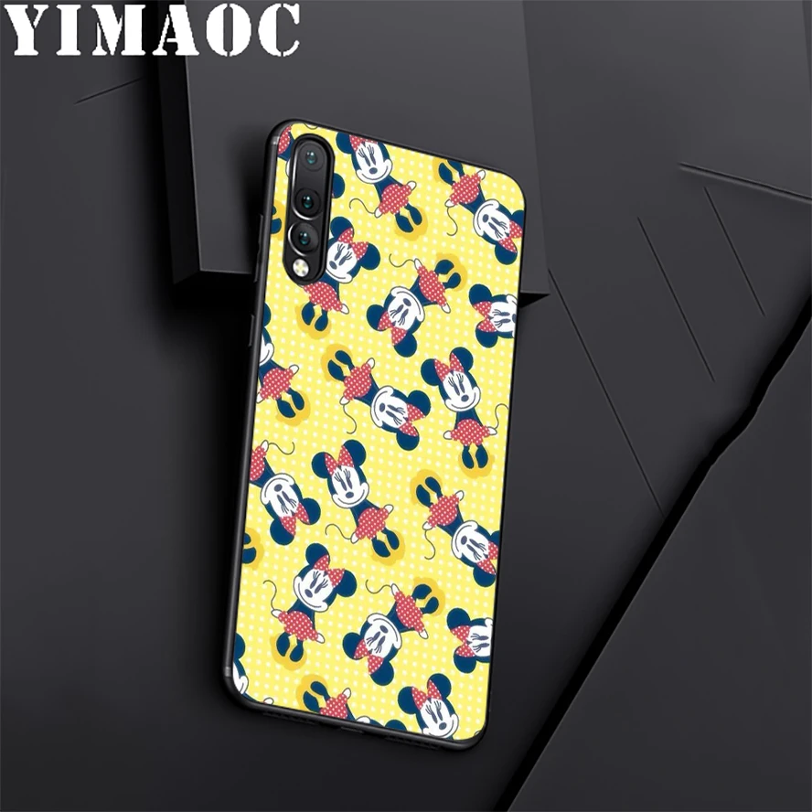 YIMAOC с Микки-Маусом и Минни-Маус Забавный силиконовый чехол для huawei Honor Коврики 10 P20