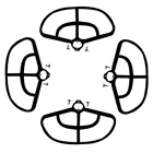 Обновленная двойная бленда для MJX Bugs 2 B2SE B2C B2W запчасть для квадрокоптера аксессуары для радиоуправляемого дрона