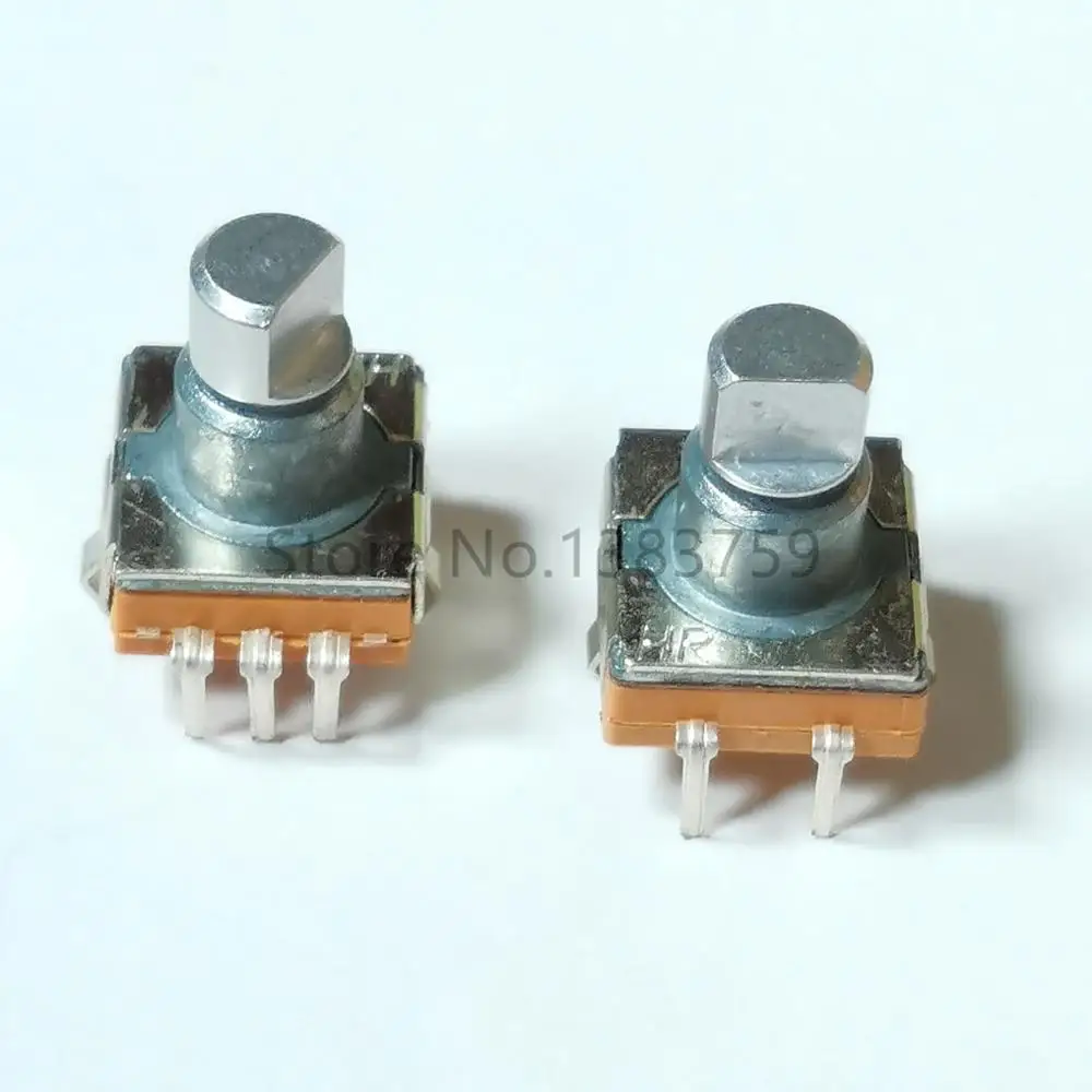 2pcs High quality EC11 encoder switch 30 positioning 15 pulse axis length 10MM car volume code potentiometer