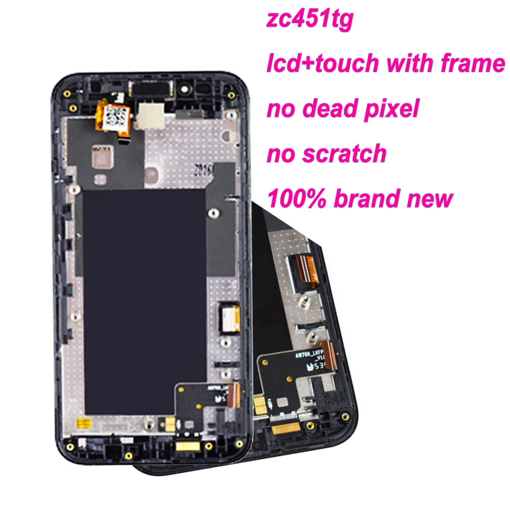 ЖК дисплей Starde для Asus Zenfone Go ZC451TG с сенсорным экраном и дигитайзером в сборе рамкой