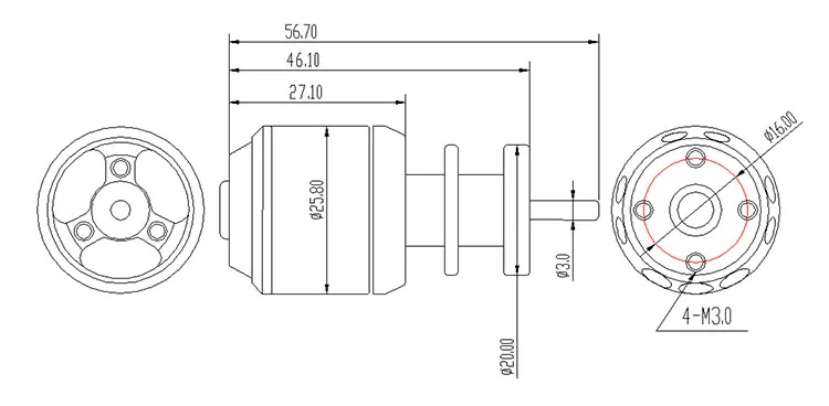 QX-MOTOR QF2611 3500KV 4500KV бесщеточный двигатель с 55 мм 64 мм 6 весло EDF воздуховоды вентилятор для RC Дрон Канальные