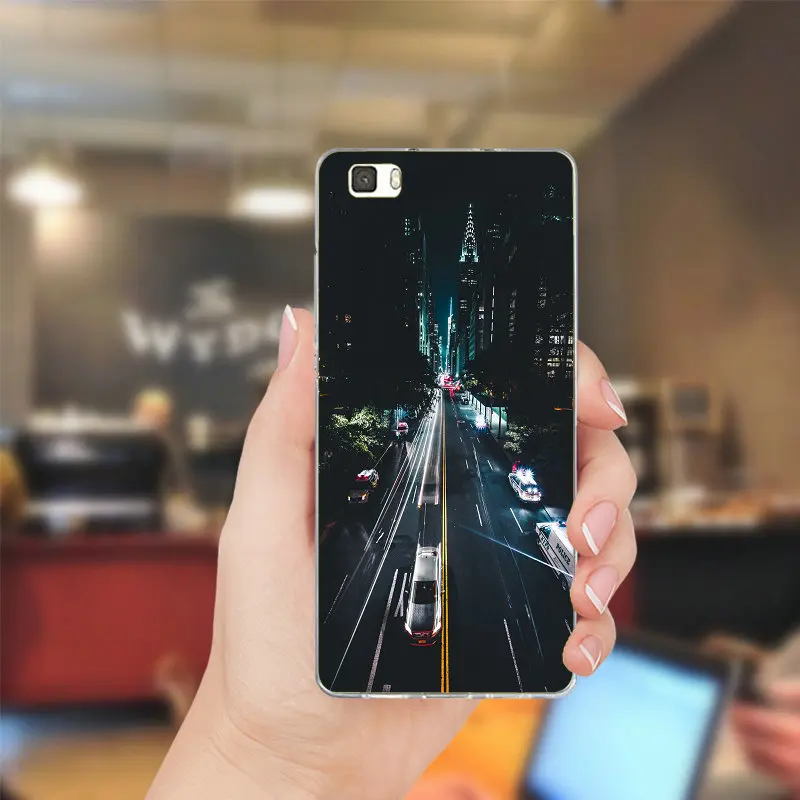 Нью-Йорк Высокое качество классические Чехлы ТПУ телефон для huawei P8 P9 P10 Lite Коврики