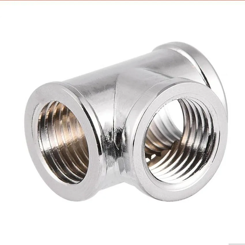 GKD G1/4 ''cube акриловый латунный 3 сторонний адаптер для компьютерной системы