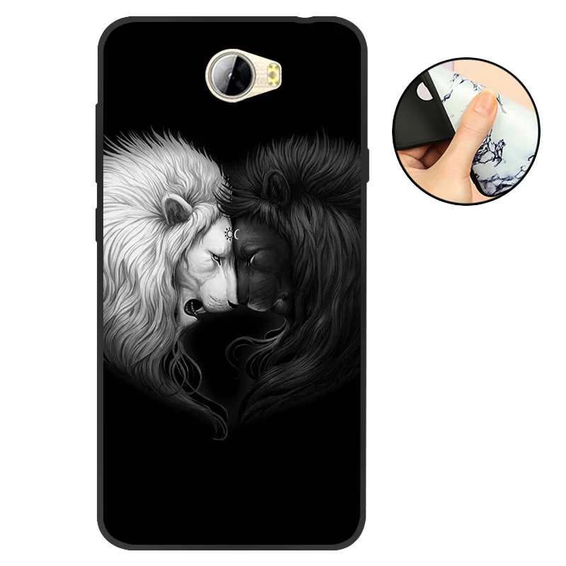 T12 Для huawei Y5 II чехол для huawei Y5 2 Y5II CUN-L21 CUN-U29 задняя крышка Y6 II Компактный Мягкий ТПУ силиконовый чехол для Honor 5A LYO-L21 черный - Цвет: T12