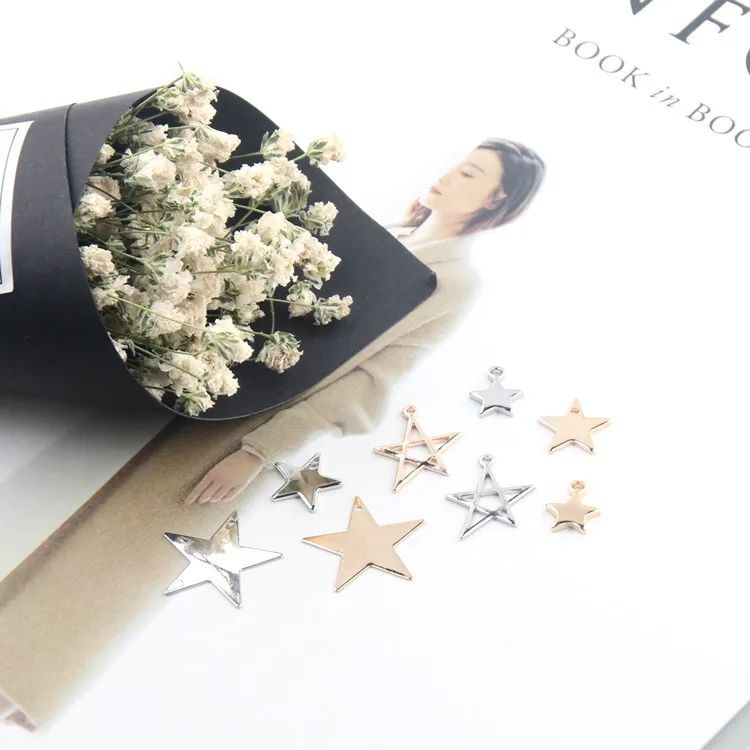 6 шт. медные Подвески капельки в виде пентаграммы|Ювелирная фурнитура и