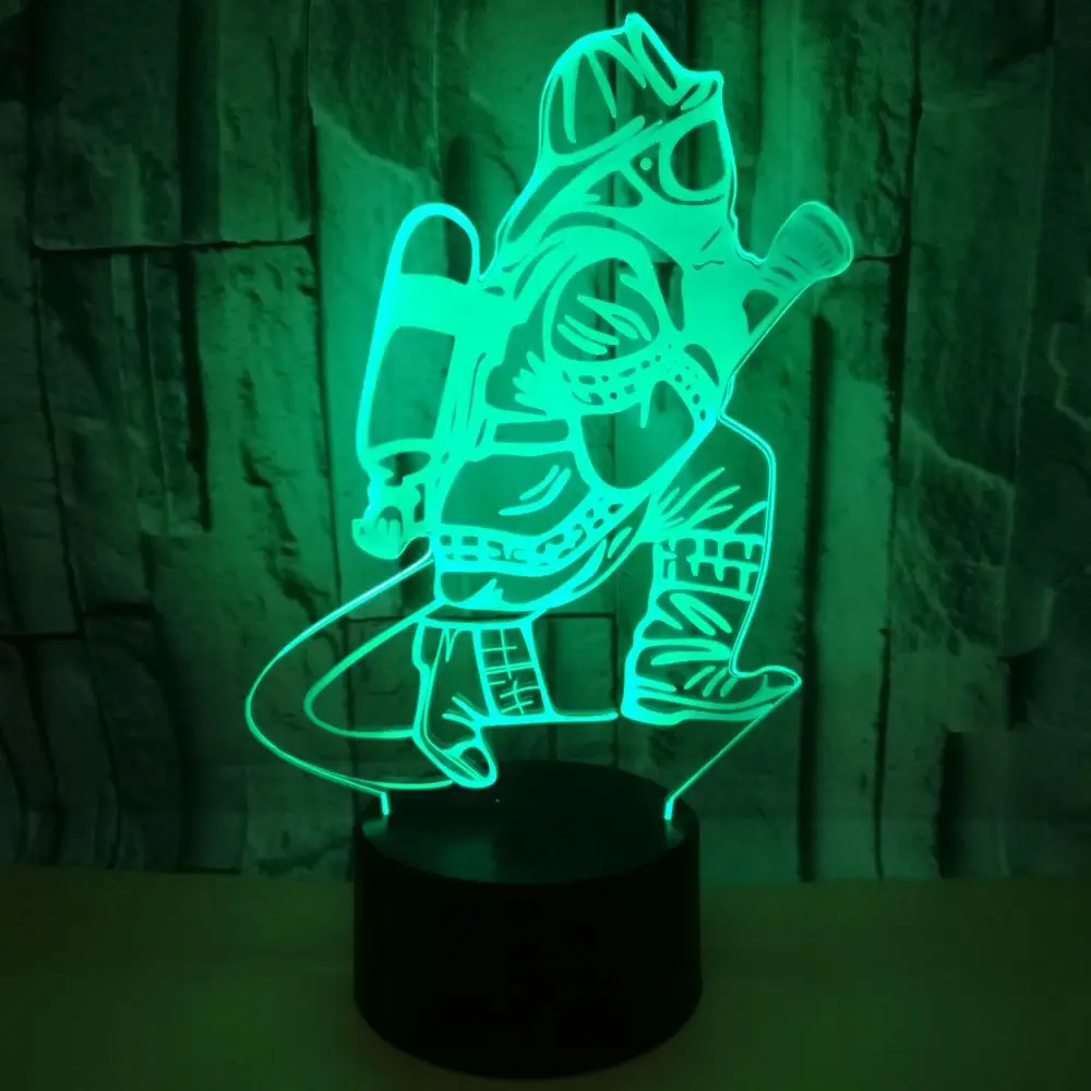 Светодиодный ночник с сенсорным управлением и Usb 3d рисунком Подарочная