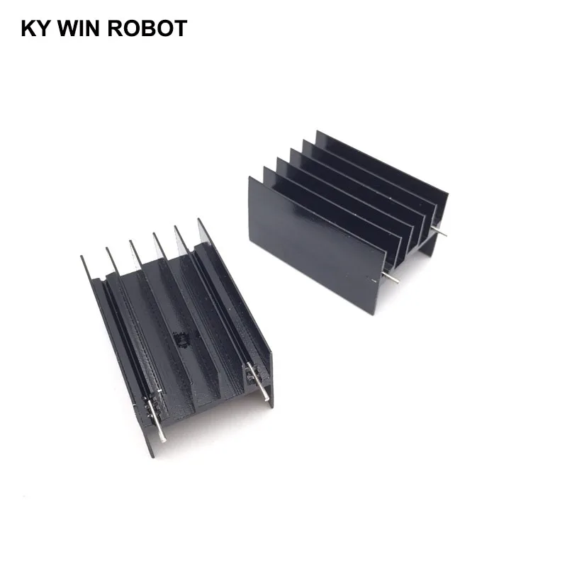 5 pcs Aluminium TO-220 Heatsink TO 220 Heat Sink Transistor Radiator TO220 Cooler Cooling 30*25*45MM With 2 Pins | Электронные