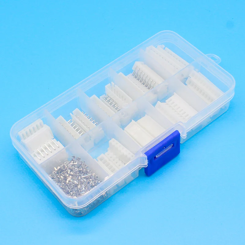 25 sets Kit in box 6p 7p 8p 9p 10 pin Right angle 2.54mm Pitch Terminal / Housing Pin Header Connector Wire Connectors XH | Обустройство