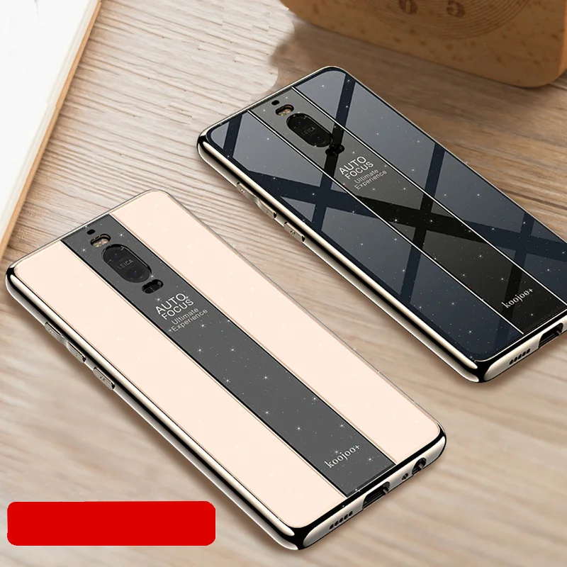YueTuo чехол, чехол, для HuaWei mate 10 Pro mate 10 10Pro, роскошный блестящий чехол из закаленного стекла для задней панели телефона 360 чехол s