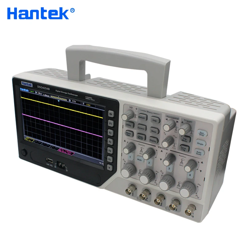 Hantek официальный DSO4254B цифровой осциллограф USB 250 МГц 4 канала ПК портативный Osciloscopio портативный диагностический инструмент
