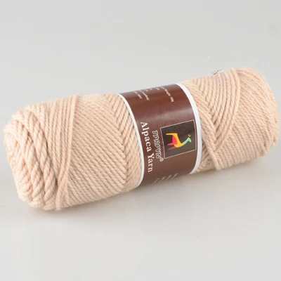 34 khaki TPRPYN 1 шт = 100 г Шерсть альпака мягкая теплая вязка камвольная Шерсть альпака вязание крючком Пряжа нитки шарфы перчатки ручной работы чистый Multic - Цвет: 34 khaki