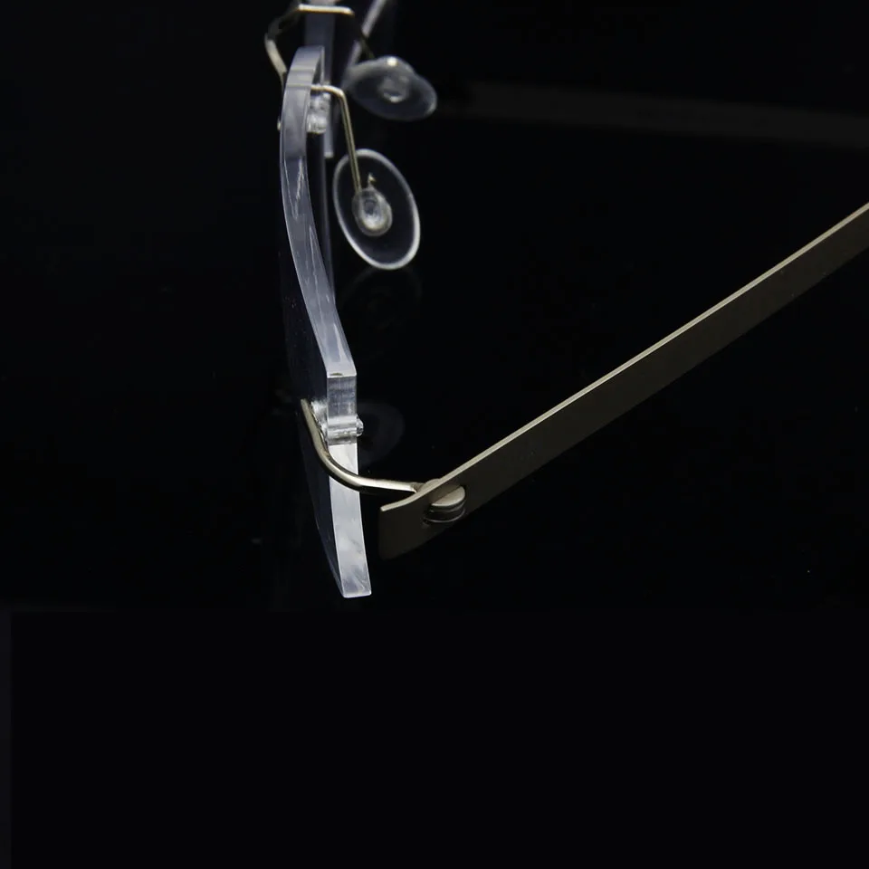 

Titanium Eye Glasses Frames For Men Rimless Frame Eyeglasses Women Small Square Prescription Optical Myopia Diopter Spectacles