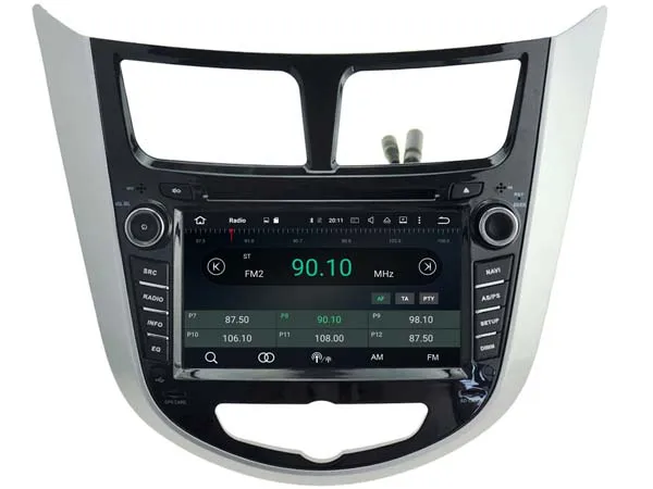 Android 8 0 автомобильный аудио dvd плеер для HYUNDAI VERNA/ACCENT/SOLARIS 2011 2016 gps мультимедиа