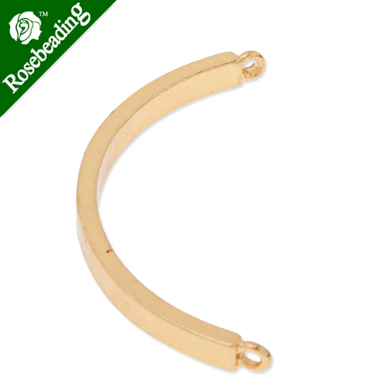 

3.5x46mm gold plated tube,connector,fir for bangle making,lead and nickle free,sold by 20pcs/lot-C3705