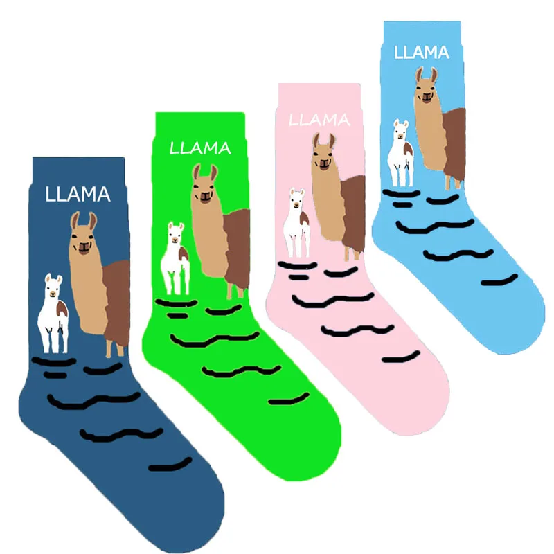 Оригинальные носки llama милые новые подарок на день матери Alpaca женские M-99K1 20/50/100