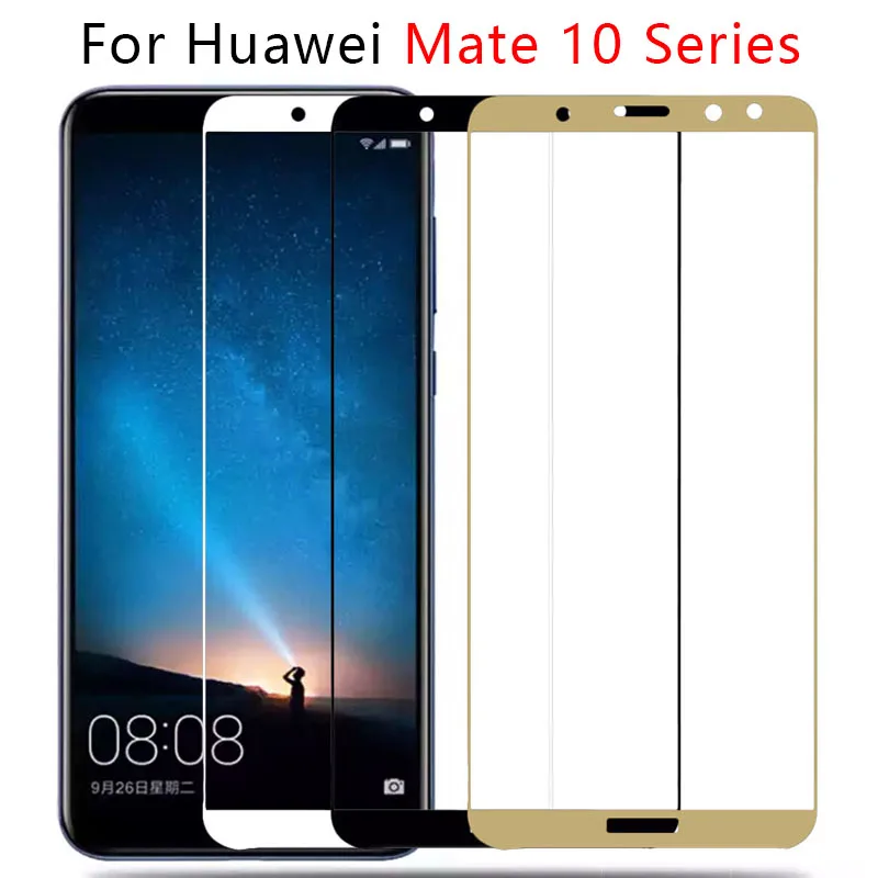 Фото Чехол для Huawei Mate 10 Lite Mate10 Pro полноэкранная защитная пленка из закаленного стекла