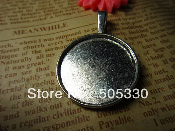 Min. order is $8(mix order)Vintage Pendant Settings Cameo Cabochon 25mm Base Free Shipping!|set bottle|set fabricset brush |