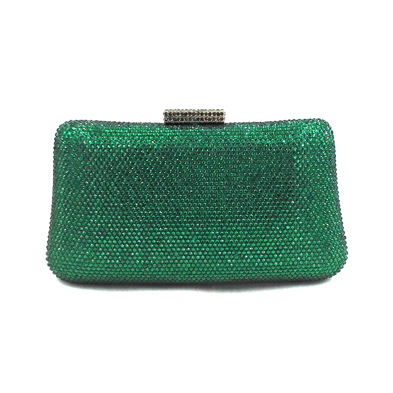 Женская вечерняя сумка-клатч с кристаллами роскошная простая сумка через плечо