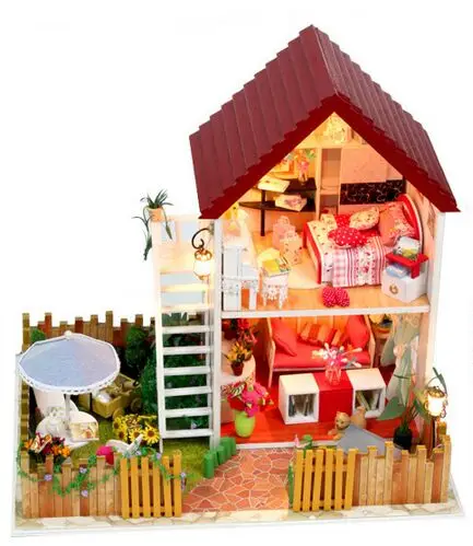 Креативный подарок ко Дню Святого Валентина 2 этажа мечта сад дом DIY Миниатюрная
