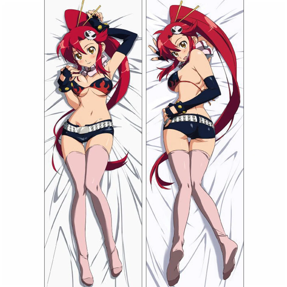 September update Anime Tengen Toppa Gurren Lagann yoko & Nia Teppelin Dakimakura Чехол для подушки тела чехол