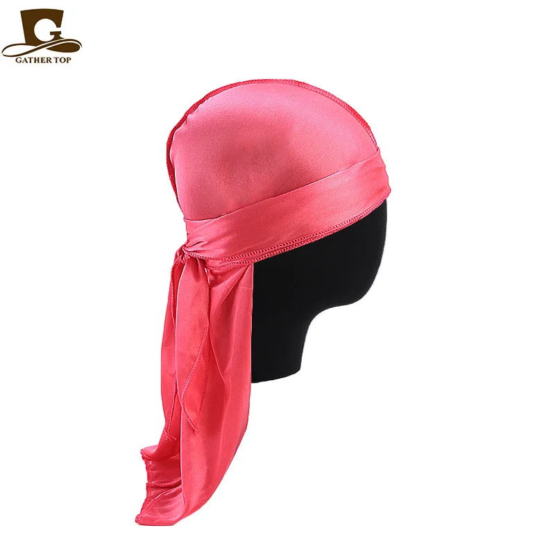Однотонная мужская и женская шелковистая Кепка Durags в стиле хип-хоп Байкерская |