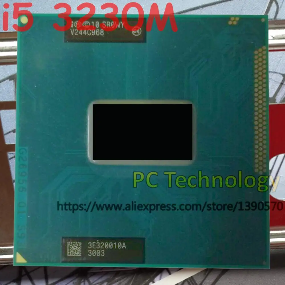 Original Intel Core I5-3230M SR0WY CPU I5 3230M processor 2.60GHz L3=3M Dual core free shipping ship out within 1 day