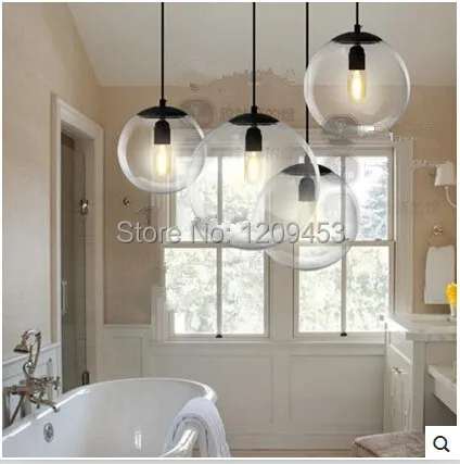 American Country European Restaurant Lights Bar Lamp Scandinavian Minimalist Creative Glass Ball Chandelier | Освещение